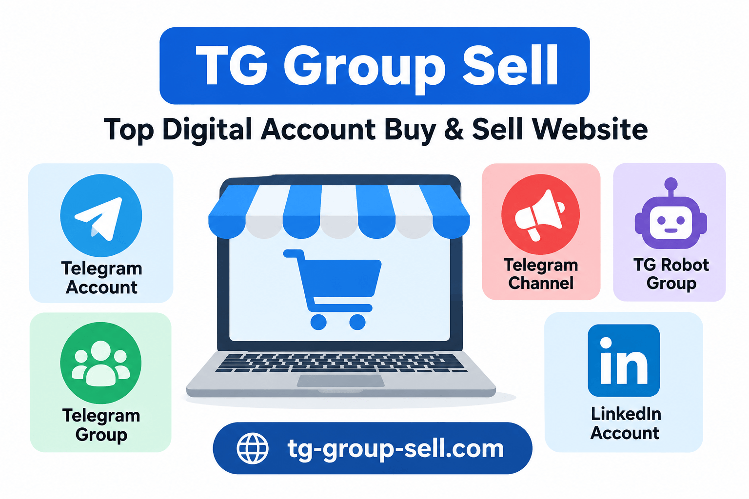 Top Digital Account Buy & Sell Website – TG Group Sell